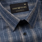 Werlise Blue Stripe Linen Shirt - John Ellies