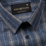 Werlise Blue Stripe Linen Shirt - John Ellies