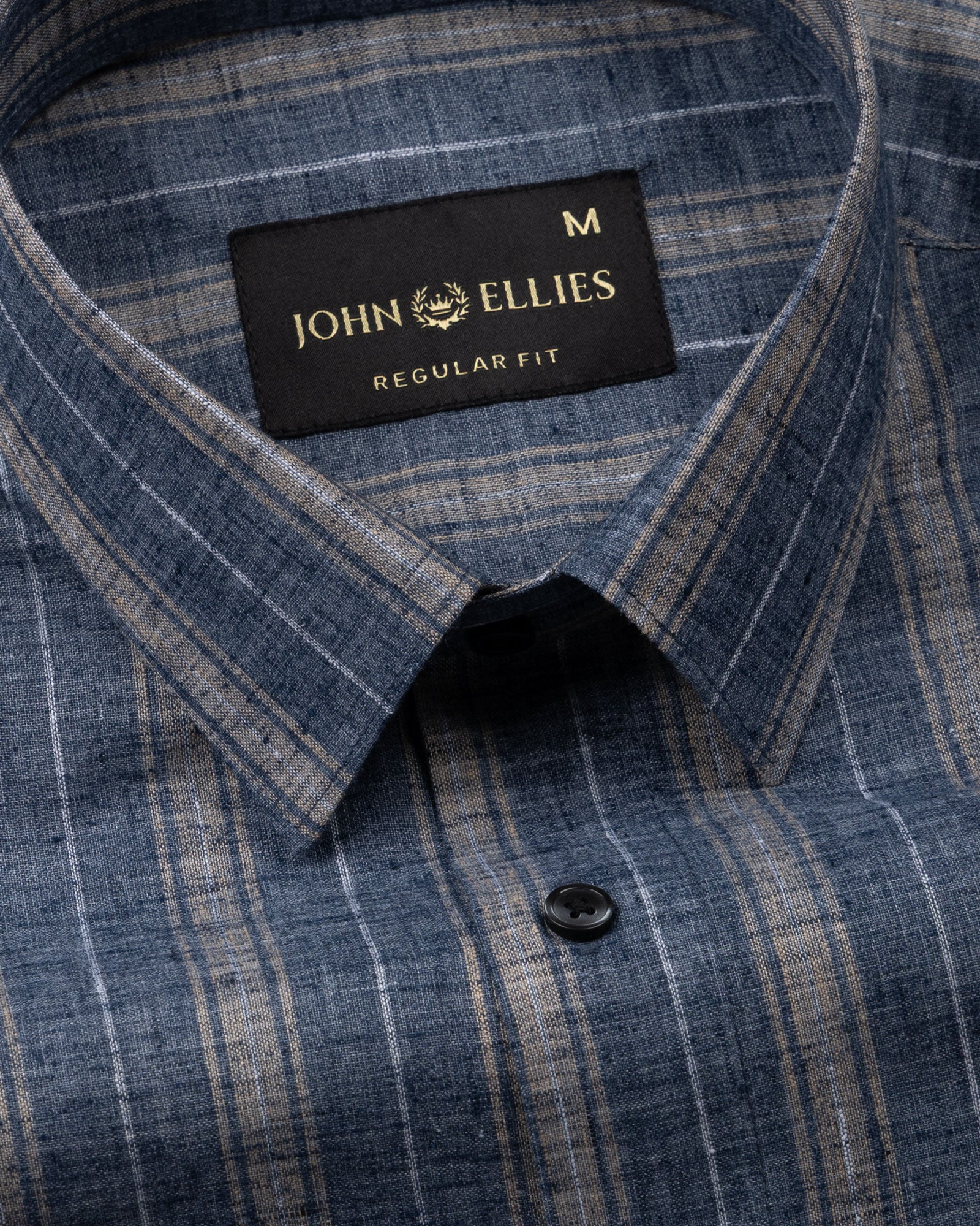 Werlise Blue Stripe Linen Shirt - John Ellies