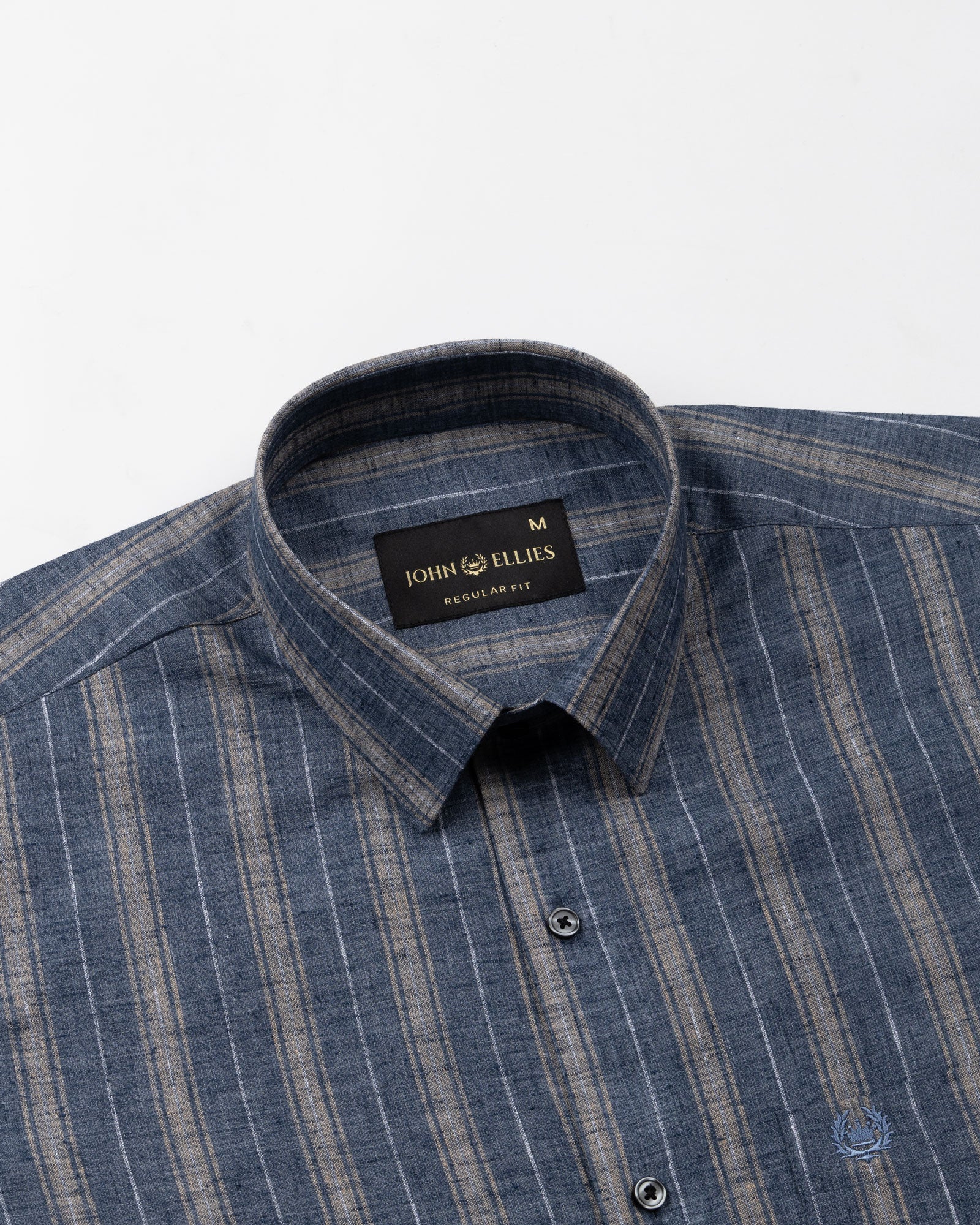 Werlise Blue Stripe Linen Shirt - John Ellies