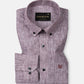 Zoreen Wine Stripe Button Down Linen Shirt - John Ellies