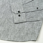 Zoreen Green Stripe Button Down Linen Shirt - John Ellies