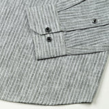 Zoreen Green Stripe Button Down Linen Shirt - John Ellies