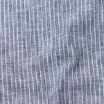 Zoreen Navy Blue Stripe Button Down Linen Shirt - John Ellies