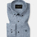 Zoreen Teal Stripe Button Down Linen Shirt - John Ellies