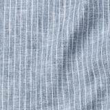 Zoreen Teal Stripe Button Down Linen Shirt - John Ellies