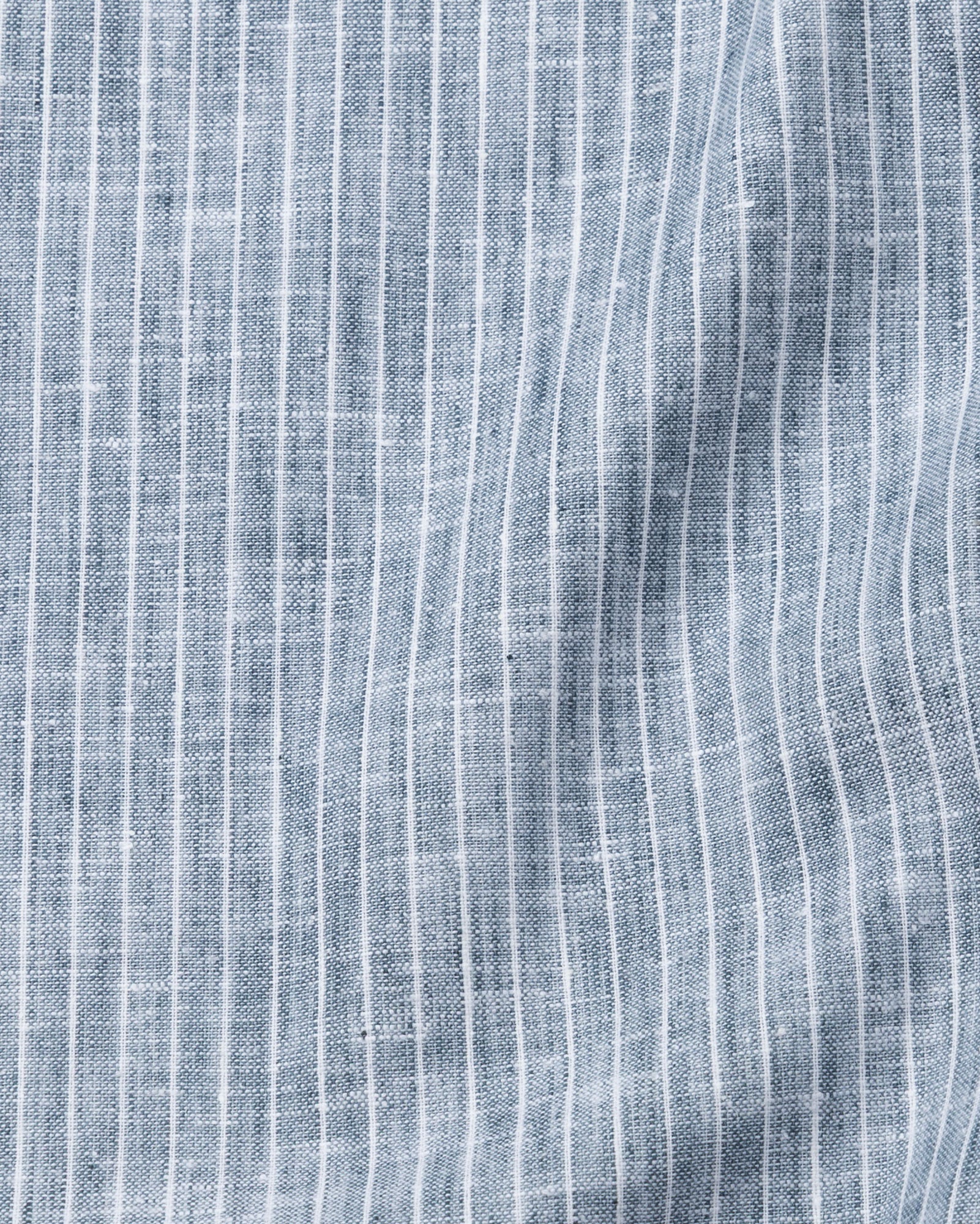 Zoreen Teal Stripe Button Down Linen Shirt - John Ellies