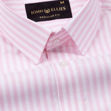 Sylvar Pink Stripe Oxford Cotton Shirt - John Ellies