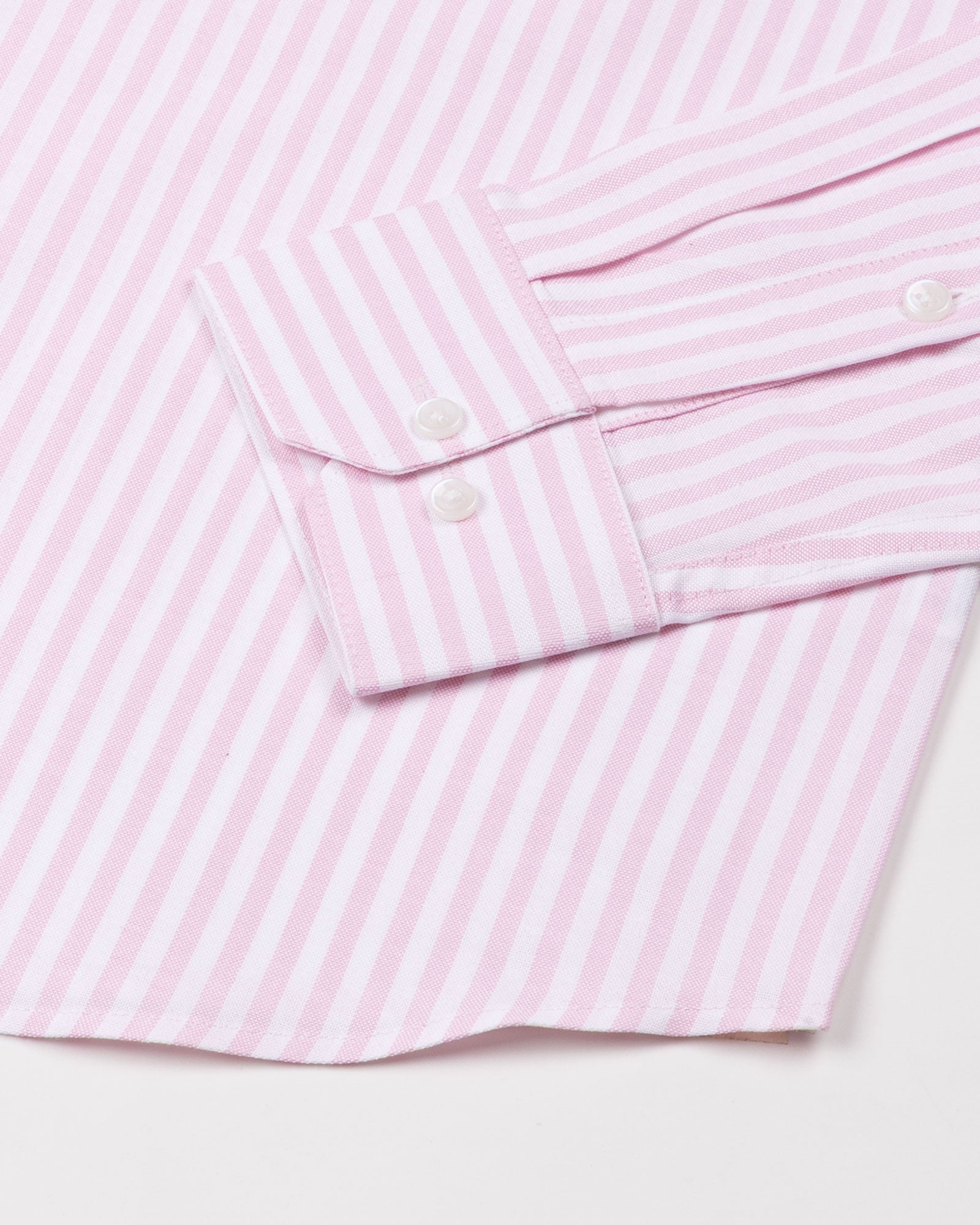 Sylvar Pink Stripe Oxford Cotton Shirt - John Ellies