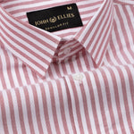 Sylvar Red Stripe Oxford Cotton Shirt - John Ellies