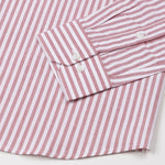 Sylvar Red Stripe Oxford Cotton Shirt - John Ellies