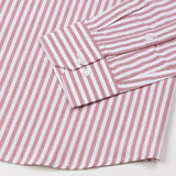 Sylvar Red Stripe Oxford Cotton Shirt - John Ellies
