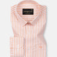 Sylvar Orange Stripe Oxford Cotton Shirt - John Ellies