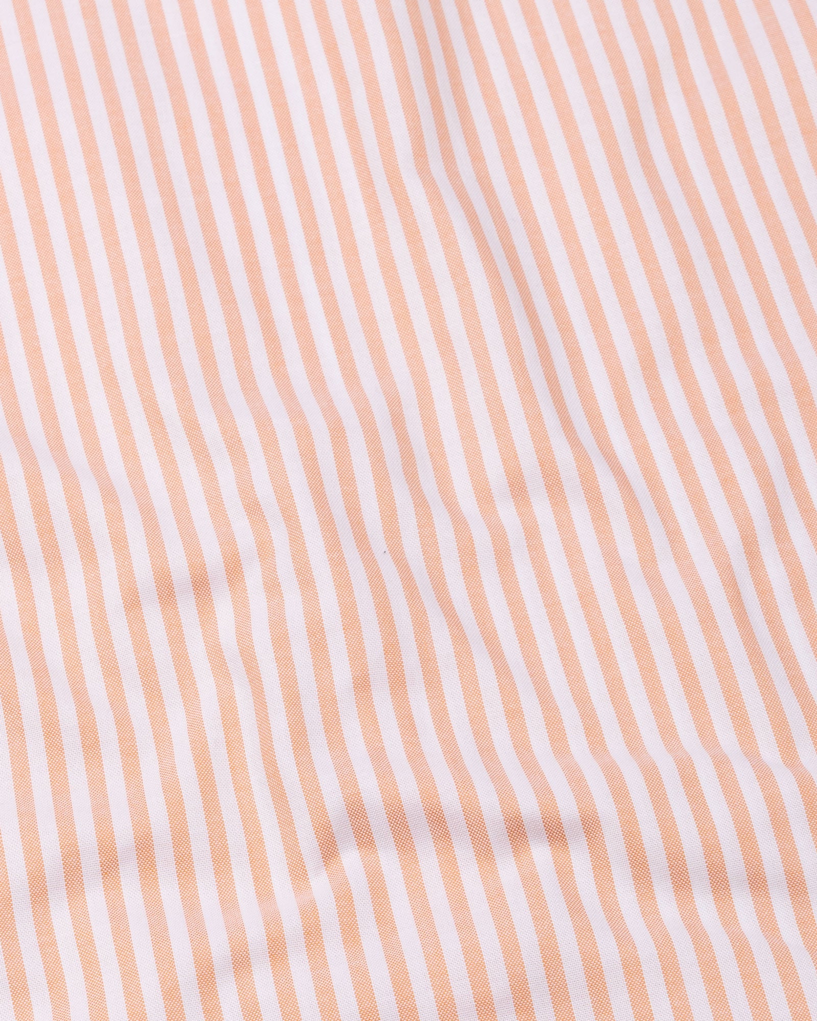 Sylvar Orange Stripe Oxford Cotton Shirt - John Ellies