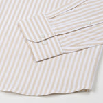 Sylvar Cream Stripe Oxford Cotton Shirt - John Ellies