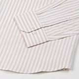 Sylvar Cream Stripe Oxford Cotton Shirt - John Ellies