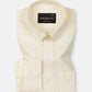 Sylvar Yellow Stripe Oxford Cotton Shirt - John Ellies