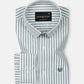 Sylvar Green Stripe Oxford Cotton Shirt - John Ellies