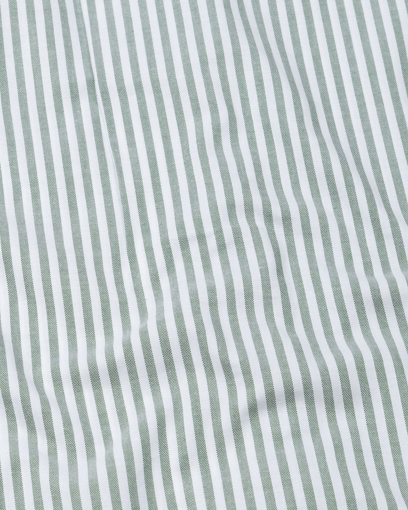 Sylvar Green Stripe Oxford Cotton Shirt - John Ellies
