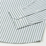 Sylvar Green Stripe Oxford Cotton Shirt - John Ellies