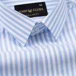 Sylvar Blue Stripe Oxford Cotton Shirt - John Ellies