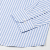 Sylvar Blue Stripe Oxford Cotton Shirt - John Ellies