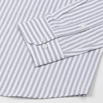 Sylvar Grey Stripe Oxford Cotton Shirt - John Ellies