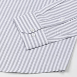 Sylvar Grey Stripe Oxford Cotton Shirt - John Ellies