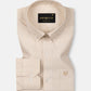 Dazzle Cream Check Button Down Oxford Cotton Shirt - John Ellies