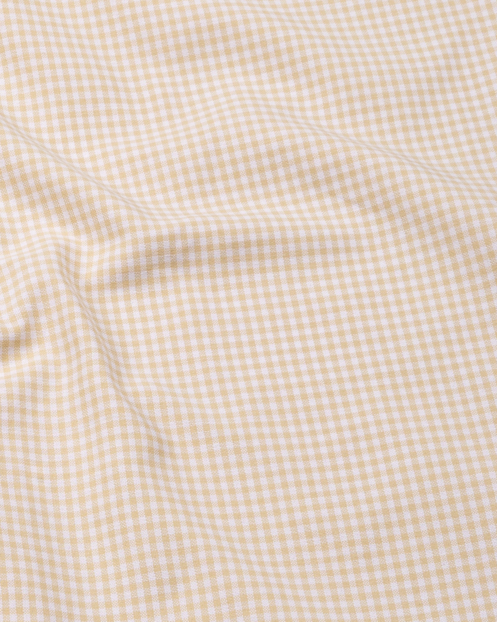Dazzle Cream Check Button Down Oxford Cotton Shirt - John Ellies