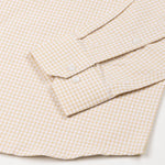 Dazzle Cream Check Button Down Oxford Cotton Shirt - John Ellies