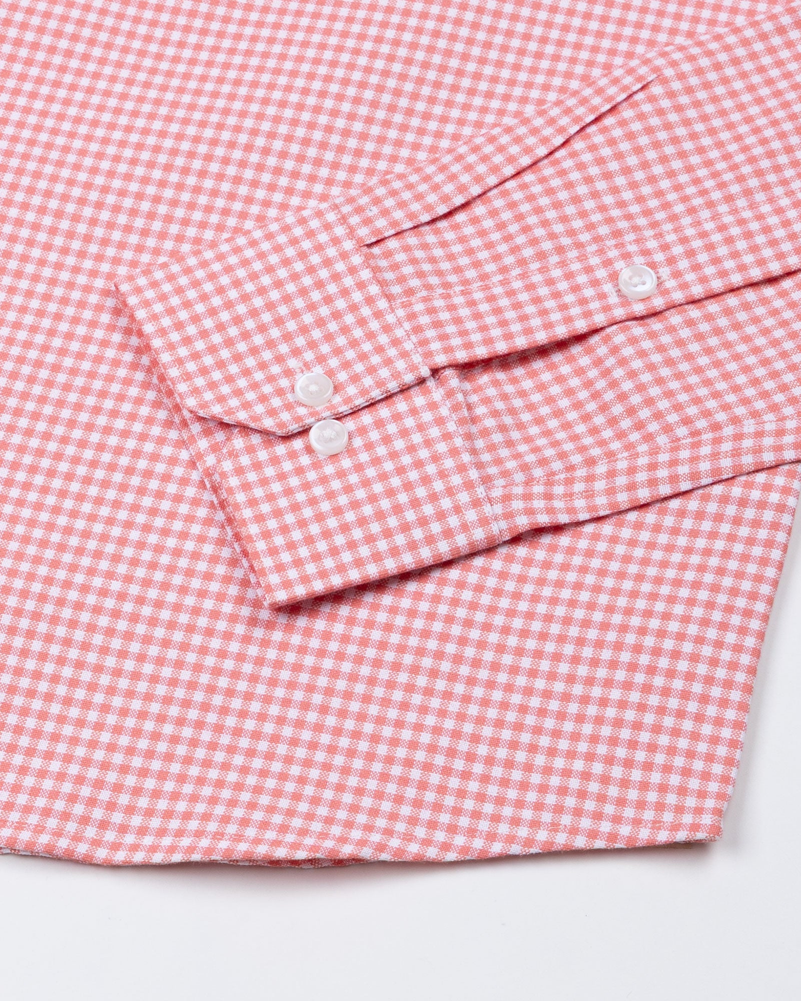 Dazzle Red Check Button Down Oxford Cotton Shirt - John Ellies