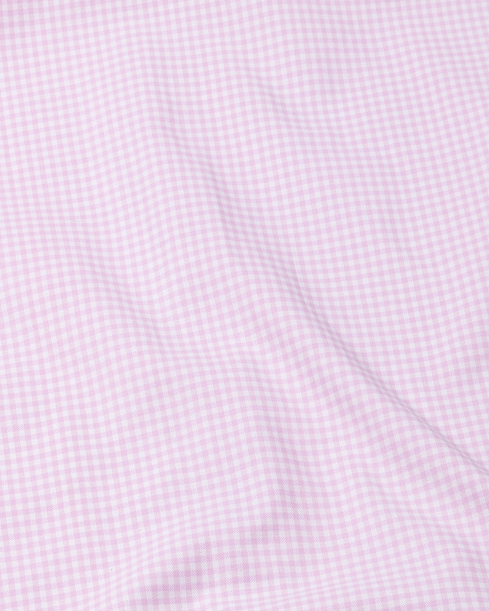 Dazzle Pink Check Button Down Oxford Cotton Shirt - John Ellies