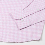 Dazzle Pink Check Button Down Oxford Cotton Shirt - John Ellies