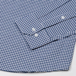 Dazzle Navy Blue Check Button Down Oxford Cotton Shirt - John Ellies