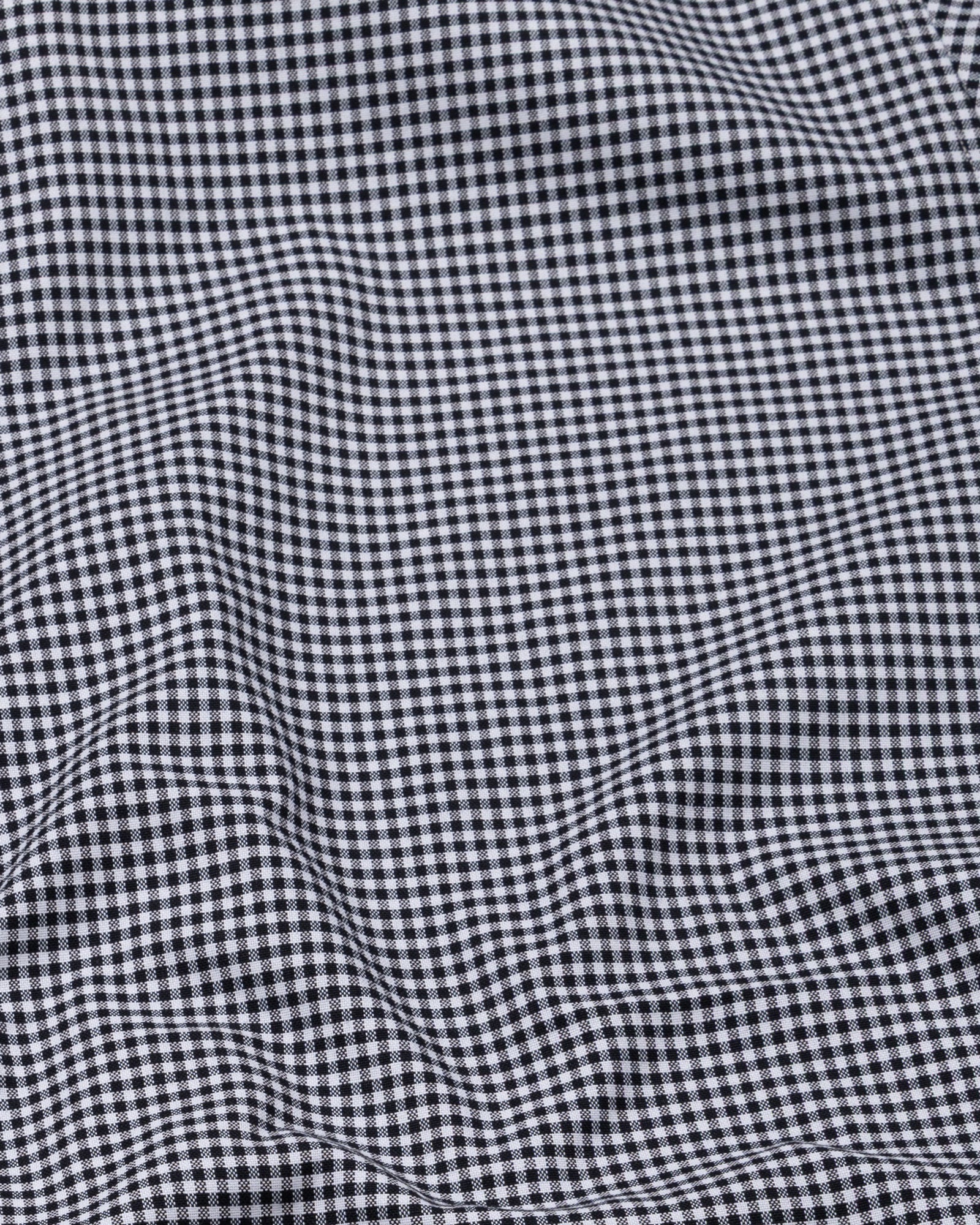 Dazzle Black Check Button Down Oxford Cotton Shirt - John Ellies