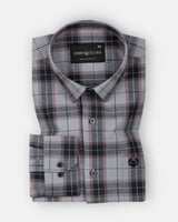 Wren Silver Check Cotton Shirt