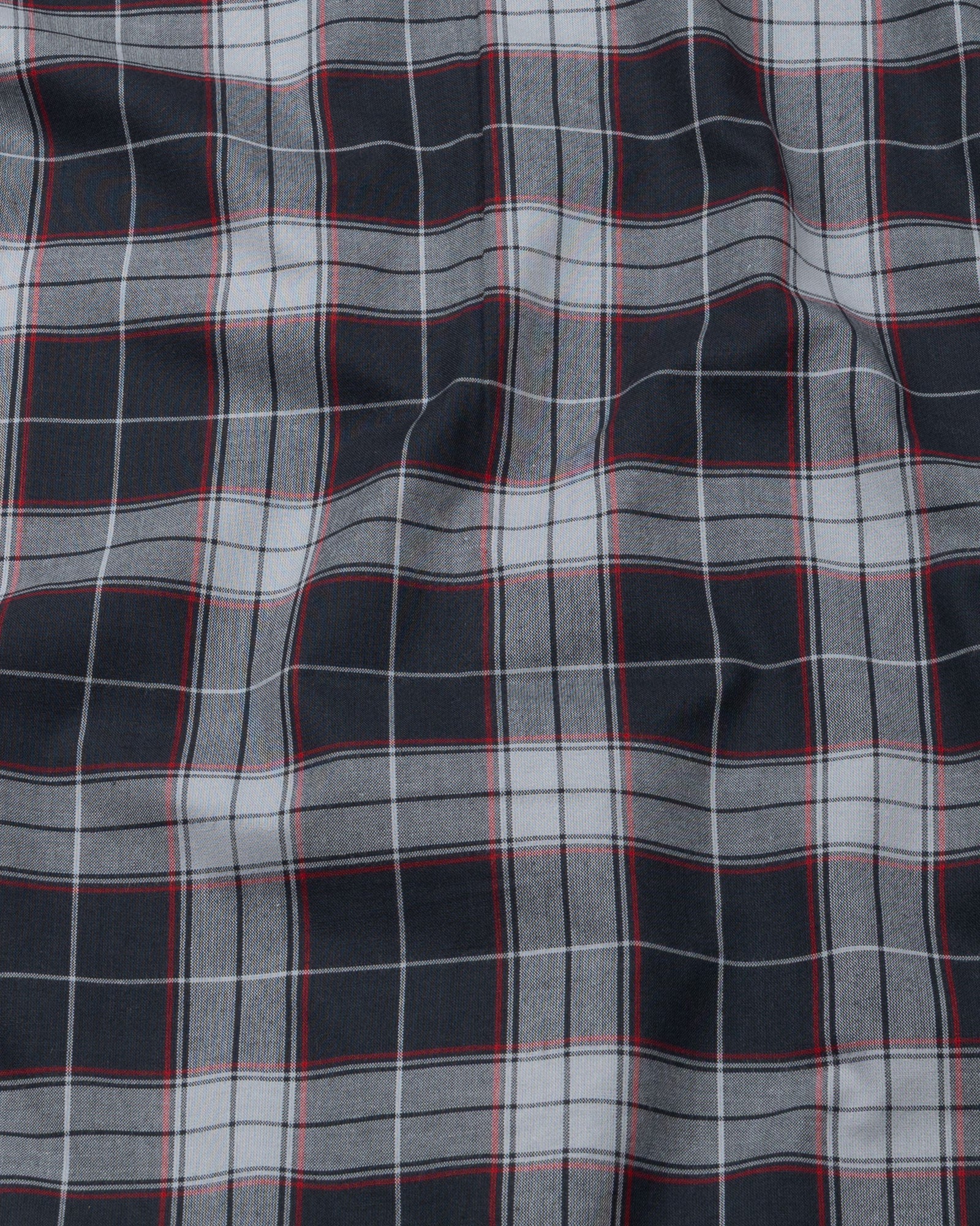 Wren Charcoal Grey Check Cotton Shirt - John Ellies