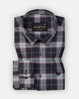 Wren Charcoal Grey Check Cotton Shirt