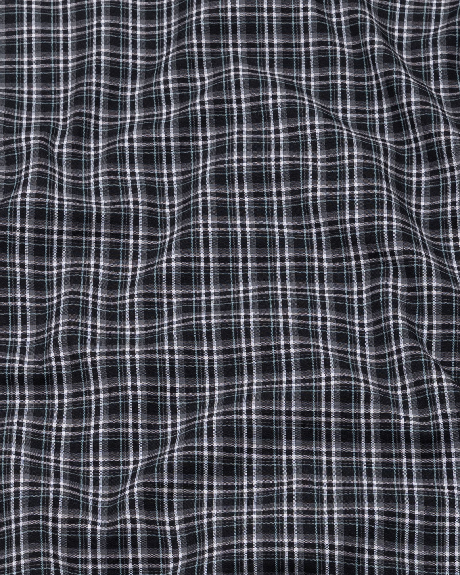 Orsiya Black Check Cotton Shirt - John Ellies