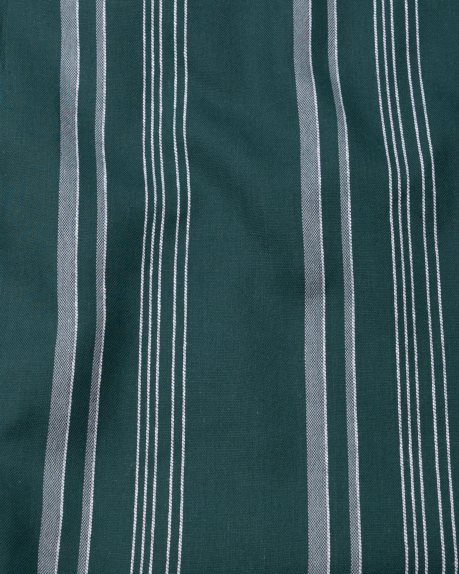 Jenesi Green Stripe Cotton Shirt - John Ellies