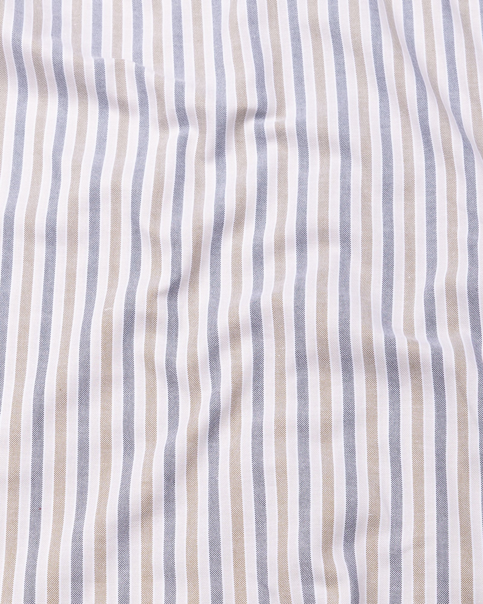 Koldris Brown Stripe Oxford Cotton Shirt - John Ellies