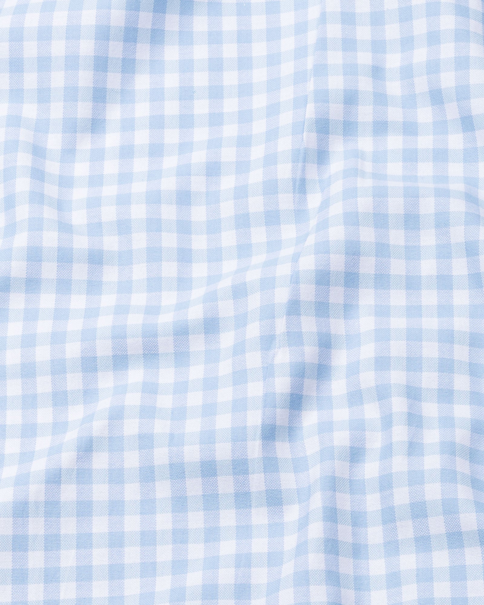 Clairey Blue Check Oxford Cotton Shirt - John Ellies