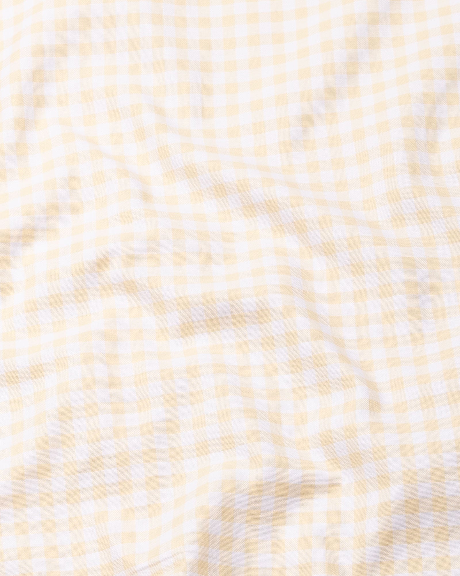 Clairey Yellow Check Oxford Cotton Shirt - John Ellies