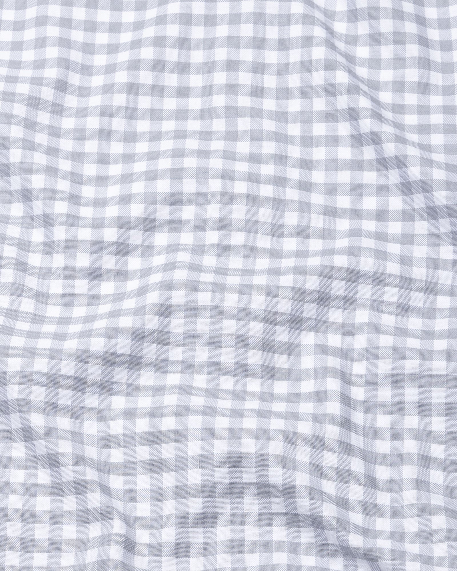 Clairey Grey Check Oxford Cotton Shirt - John Ellies