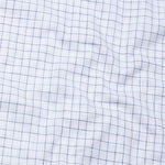 Opal Blue Check Button Down Linen Shirt - John Ellies