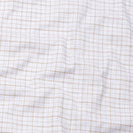 Opal Grid Brown Check Button Down Linen Shirt - John Ellies