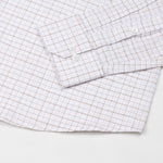 Opal Grid Brown Check Button Down Linen Shirt - John Ellies