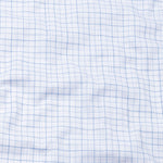 Opal Grid Blue Check Button Down Linen Shirt - John Ellies