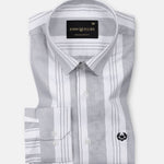 Axeior White Stripe Cotton Shirt - John Ellies